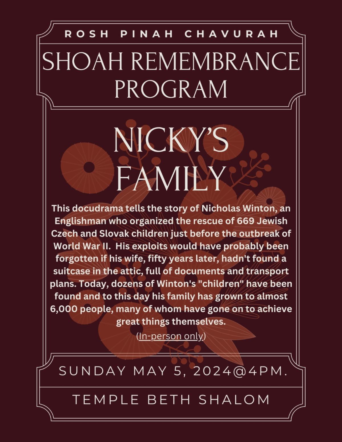 Holocaust Remembrance Day Commemoration at Rosh Pinah