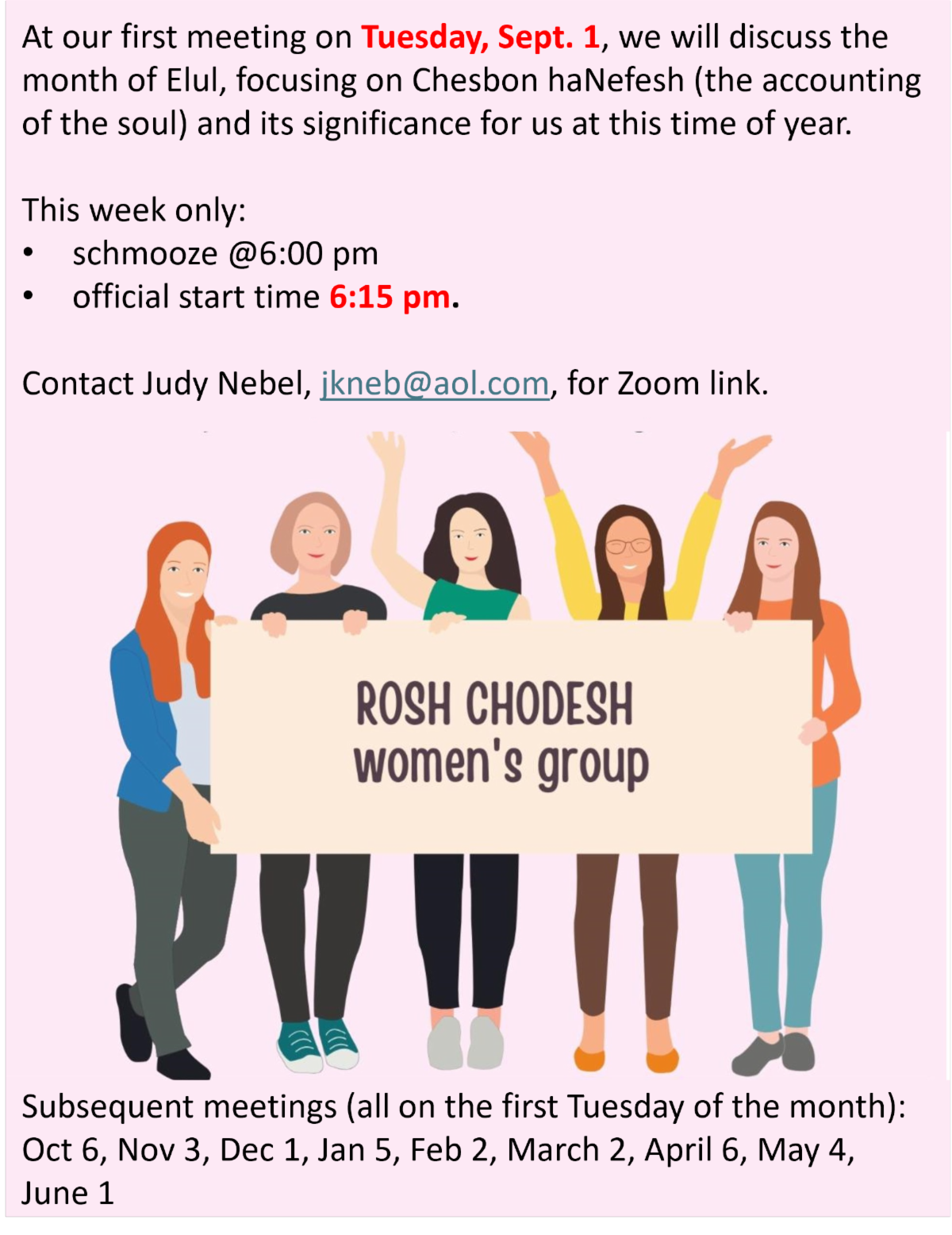 Rosh Chodesh Women's Group